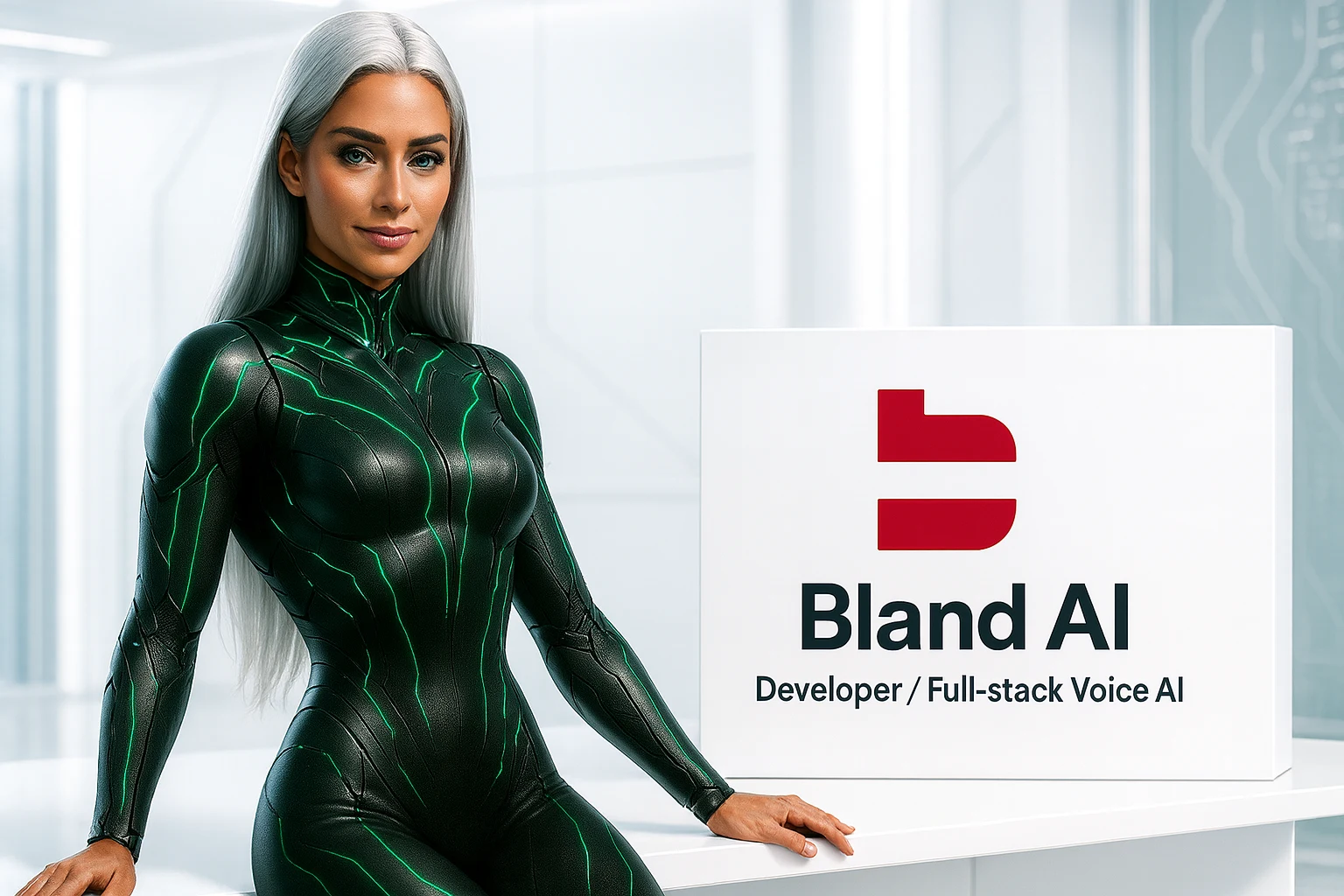 Sasha with Bland AI in a Peak Demand Voice AI system profile illustrating Developer/full-stack Voice AI