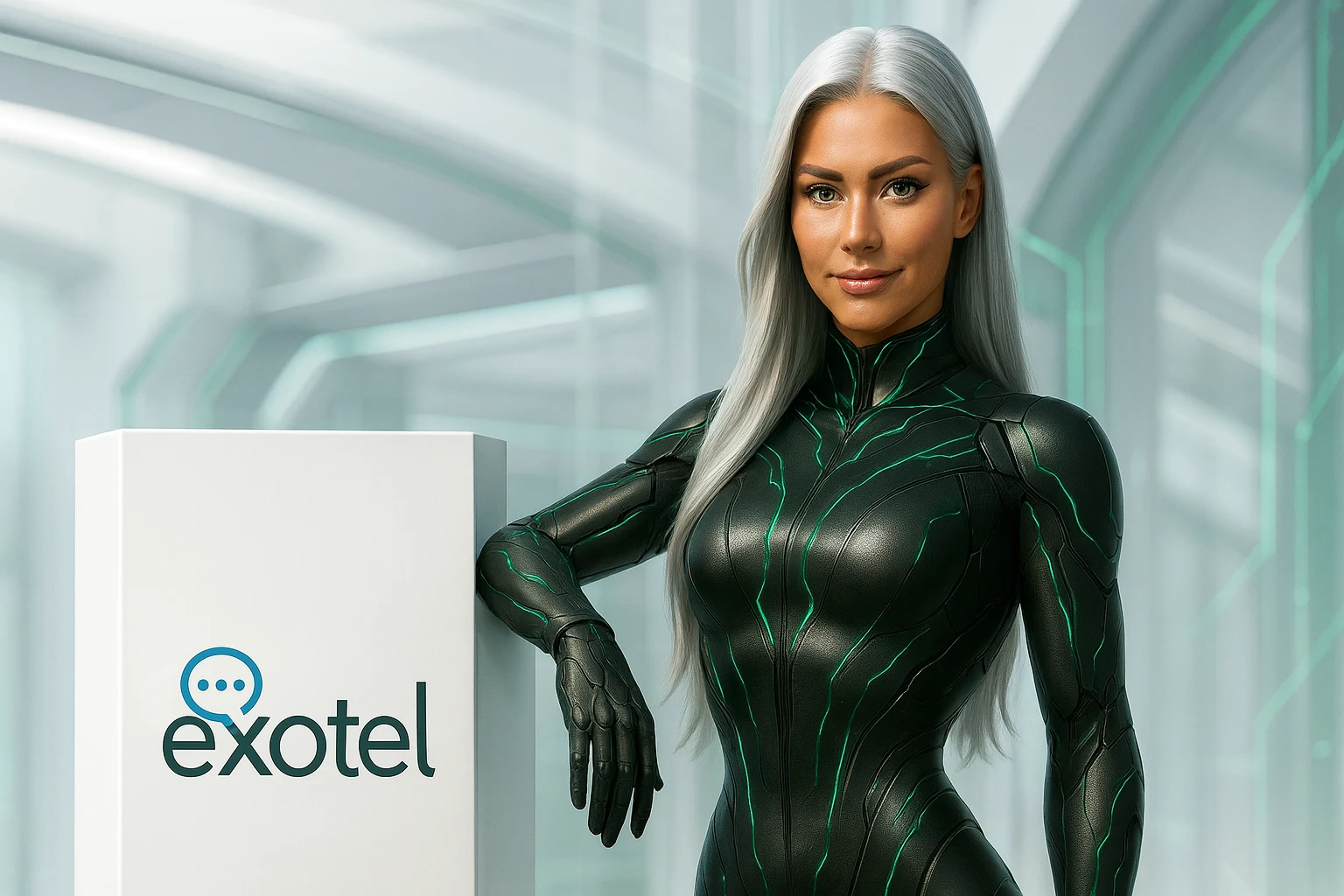 Sasha with Exotel in a Peak Demand Voice AI system profile illustrating CPaaS/contact center