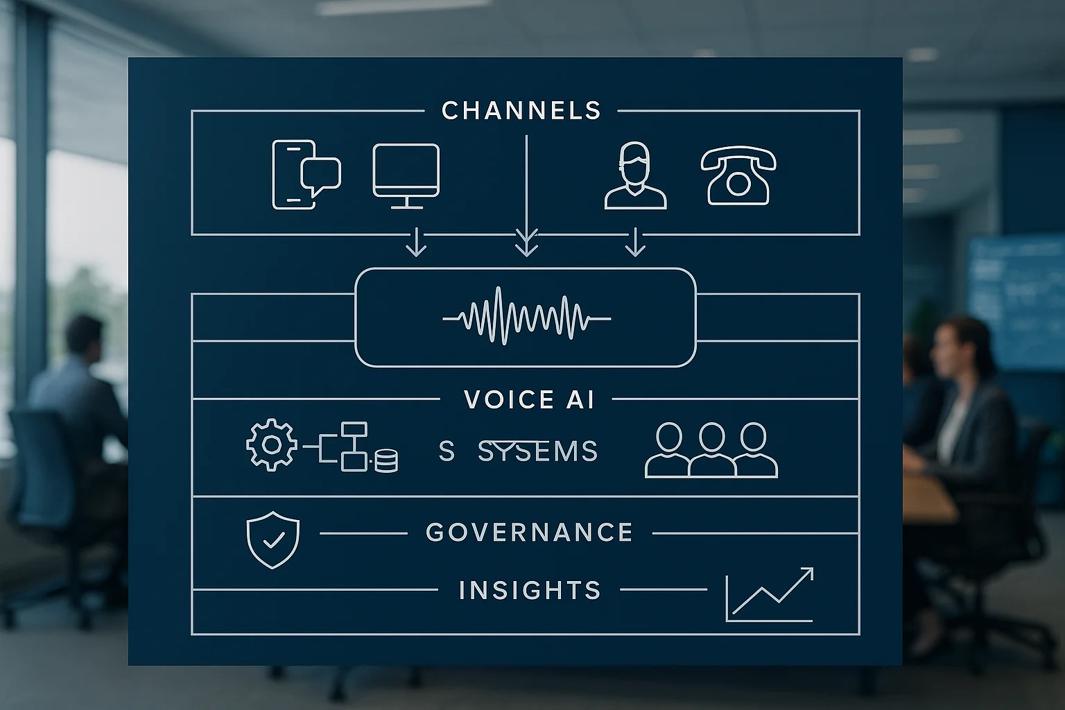 Managed service operating model illustrating Acceptance criteria Voice AI