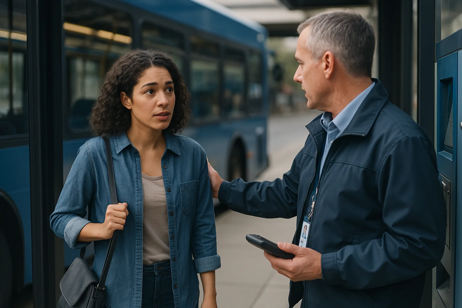 Field service scene illustrating Voice AI transit orchestration