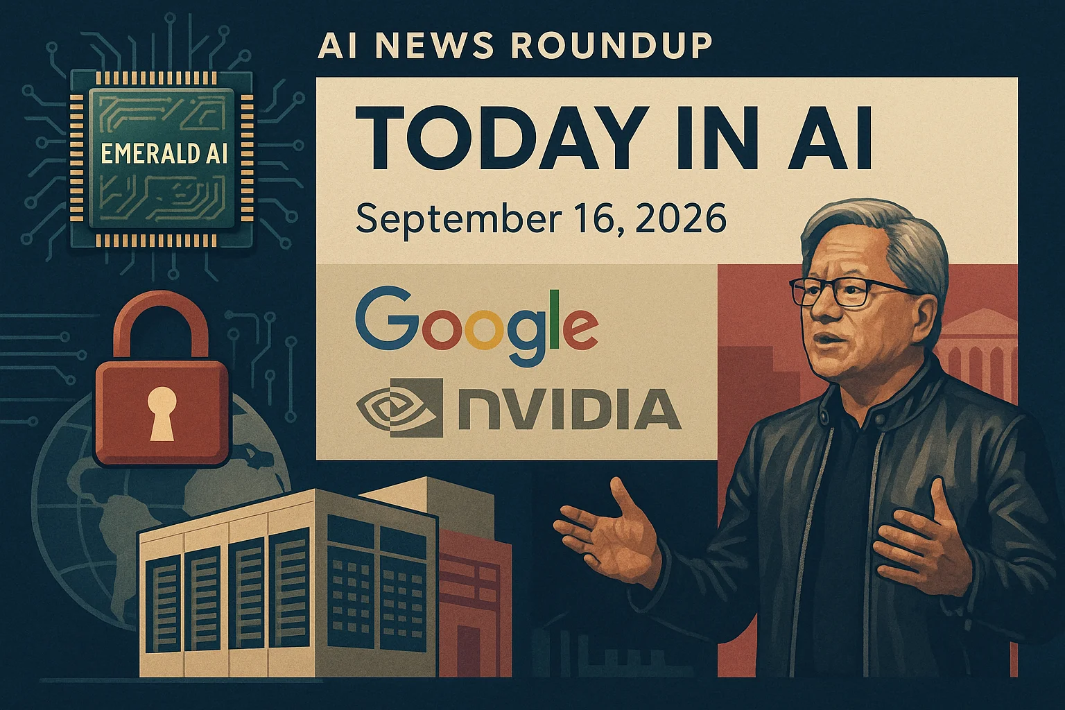 At-a-glance illustrated summary for AI News Roundup for September 16, 2026: Today’s Biggest AI, Policy and Market Updates dated September 16, 2026