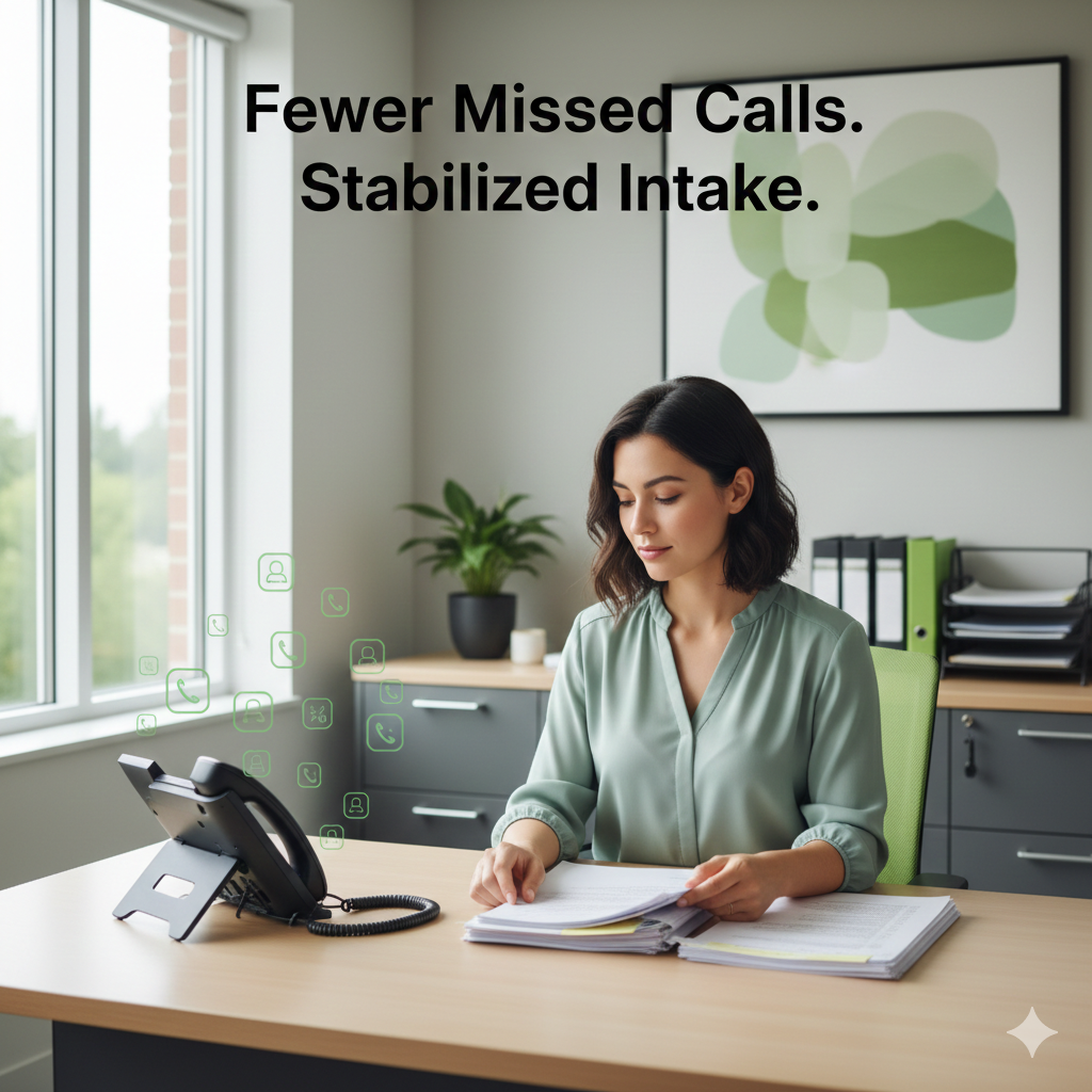 AI voice receptionist reducing missed calls and stabilizing intake for home care agencies in Ontario and Canada