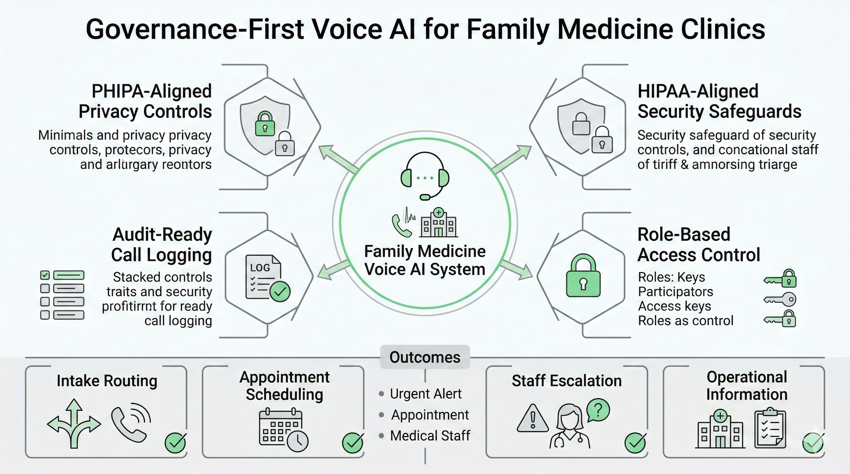 Governance-first compliance safeguards for family medicine Voice AI including PHIPA and HIPAA aligned controls