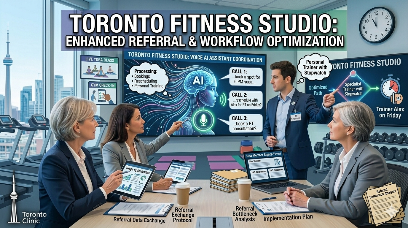 AI receptionist assisting gym and yoga studio with answering customer calls and booking classes