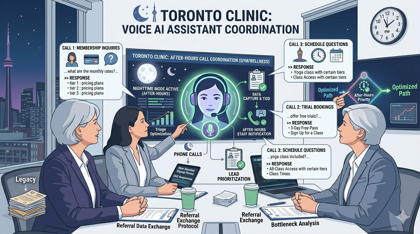 Voice AI handling after-hours calls for fitness studios gyms and wellness centers