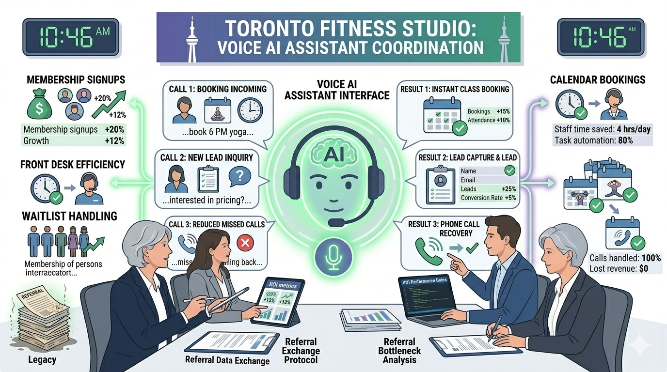Voice AI ROI for fitness studios gyms and wellness centers through lead capture and reduced missed calls