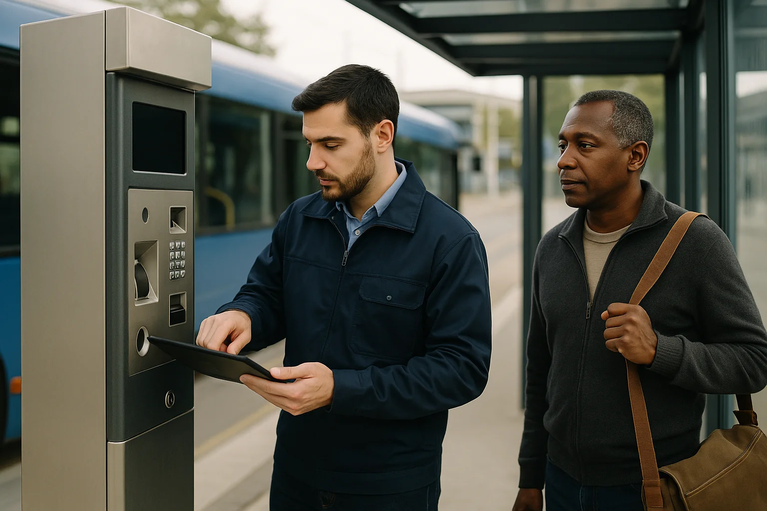 Field service scene illustrating predictive multimodal orchestration