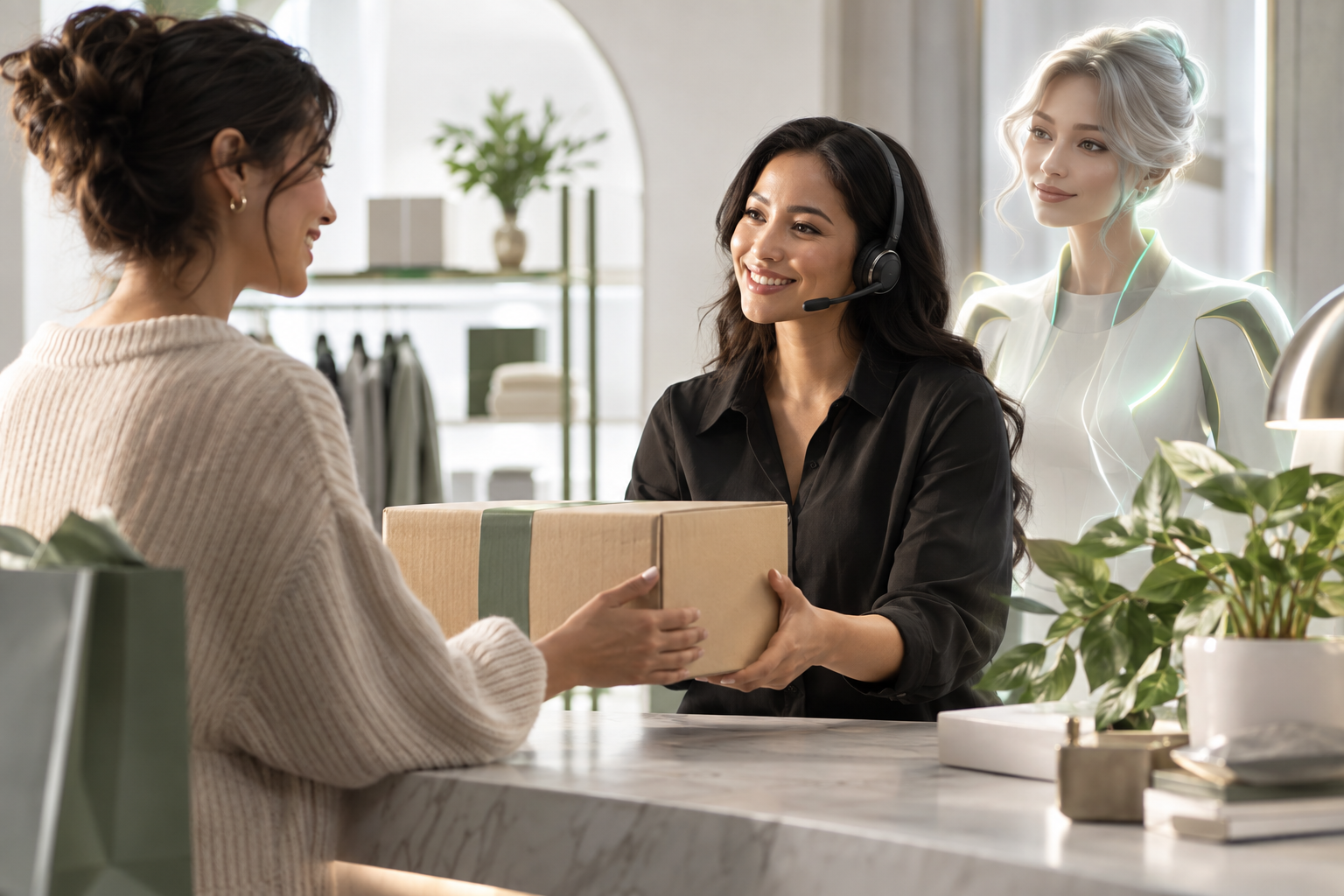 customer service experience supported by BigCommerce and Voice AI