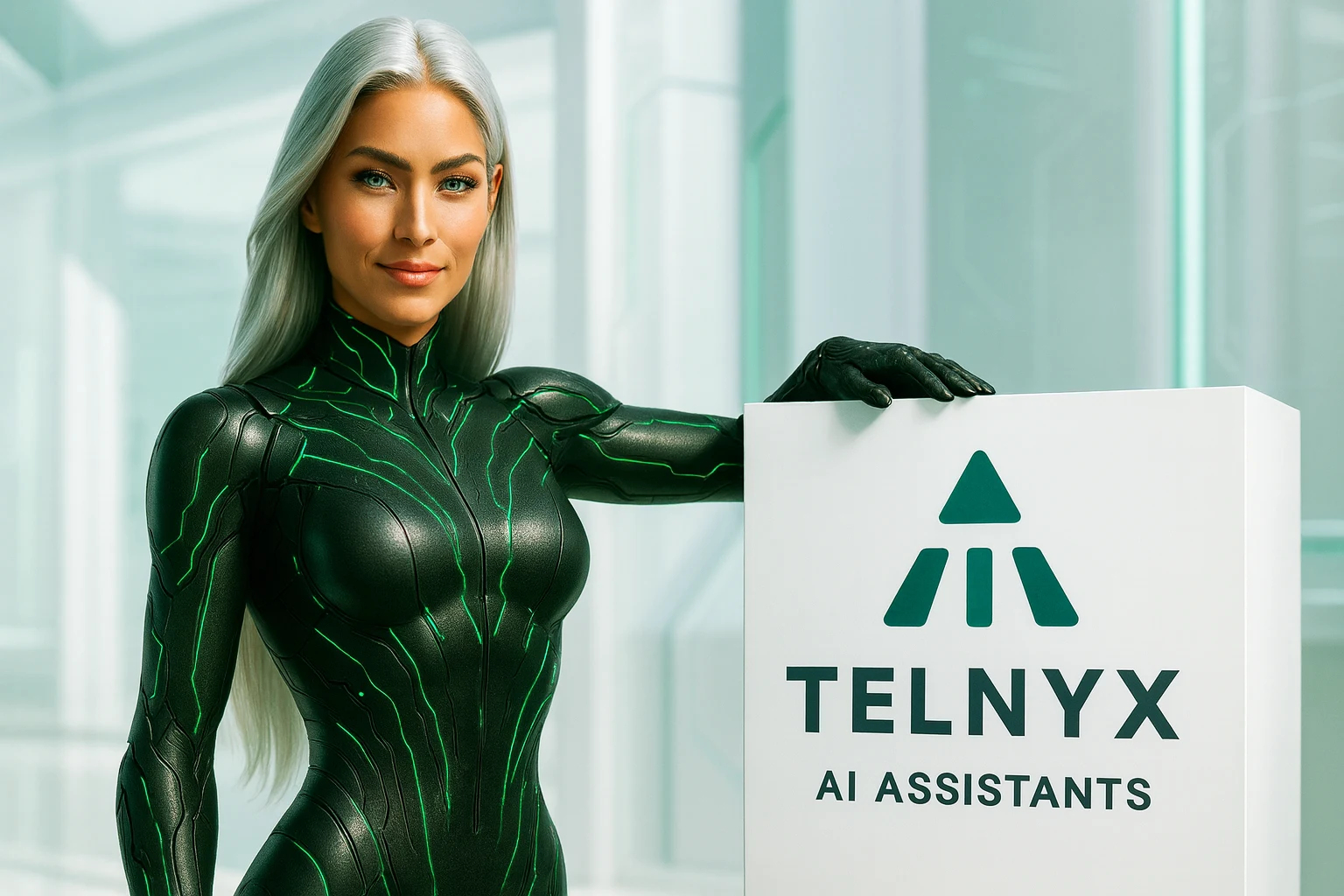 Sasha with Telnyx AI Assistants in a Peak Demand Voice AI system profile illustrating Telephony-native Voice AI