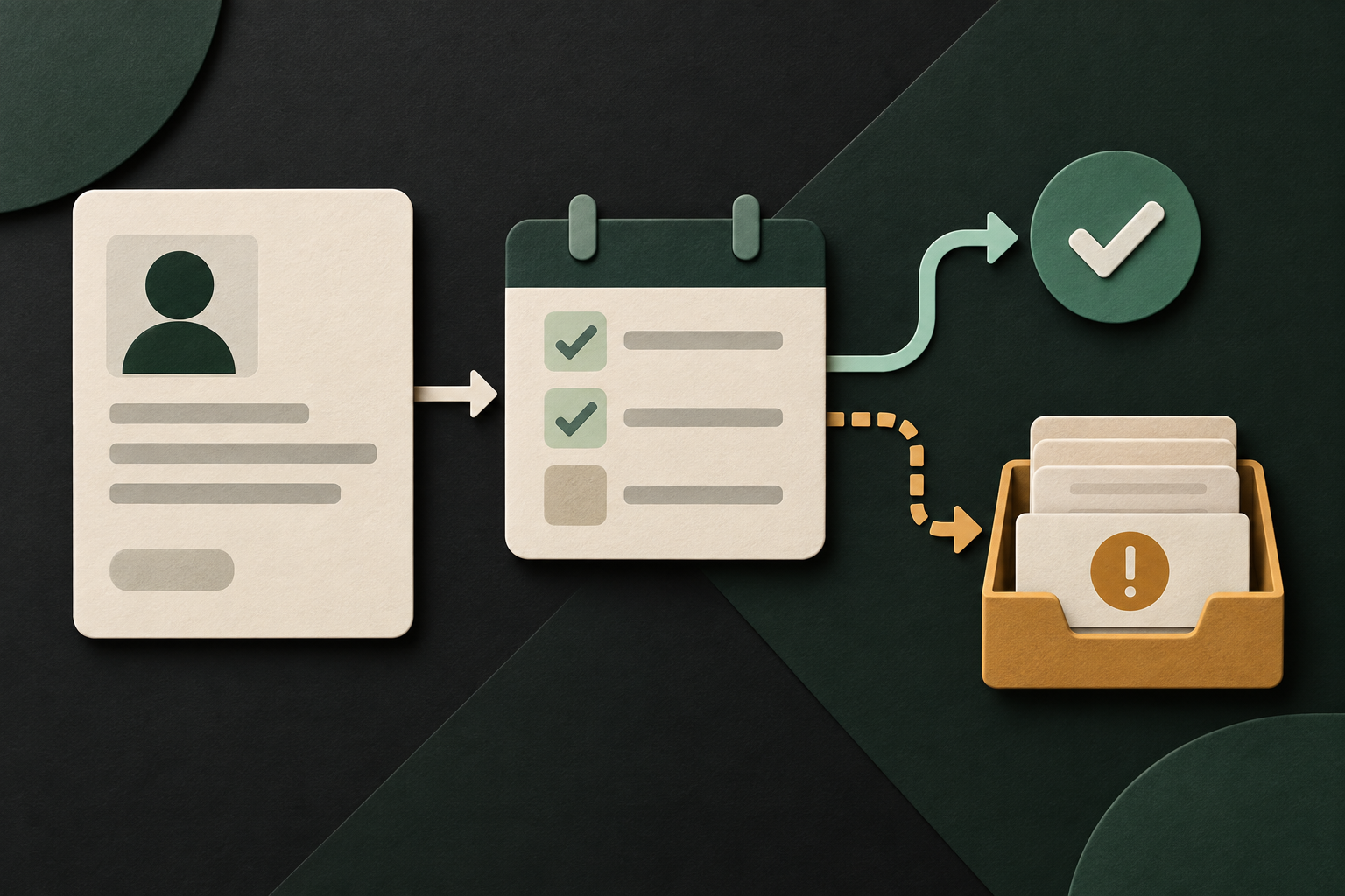 Workflow detail: record validation and staff-review routing for Intercom