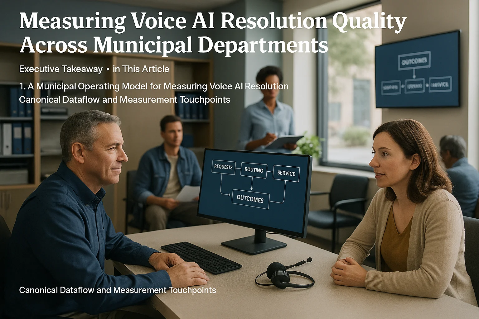 Municipal operations visual illustrating Voice AI resolution quality