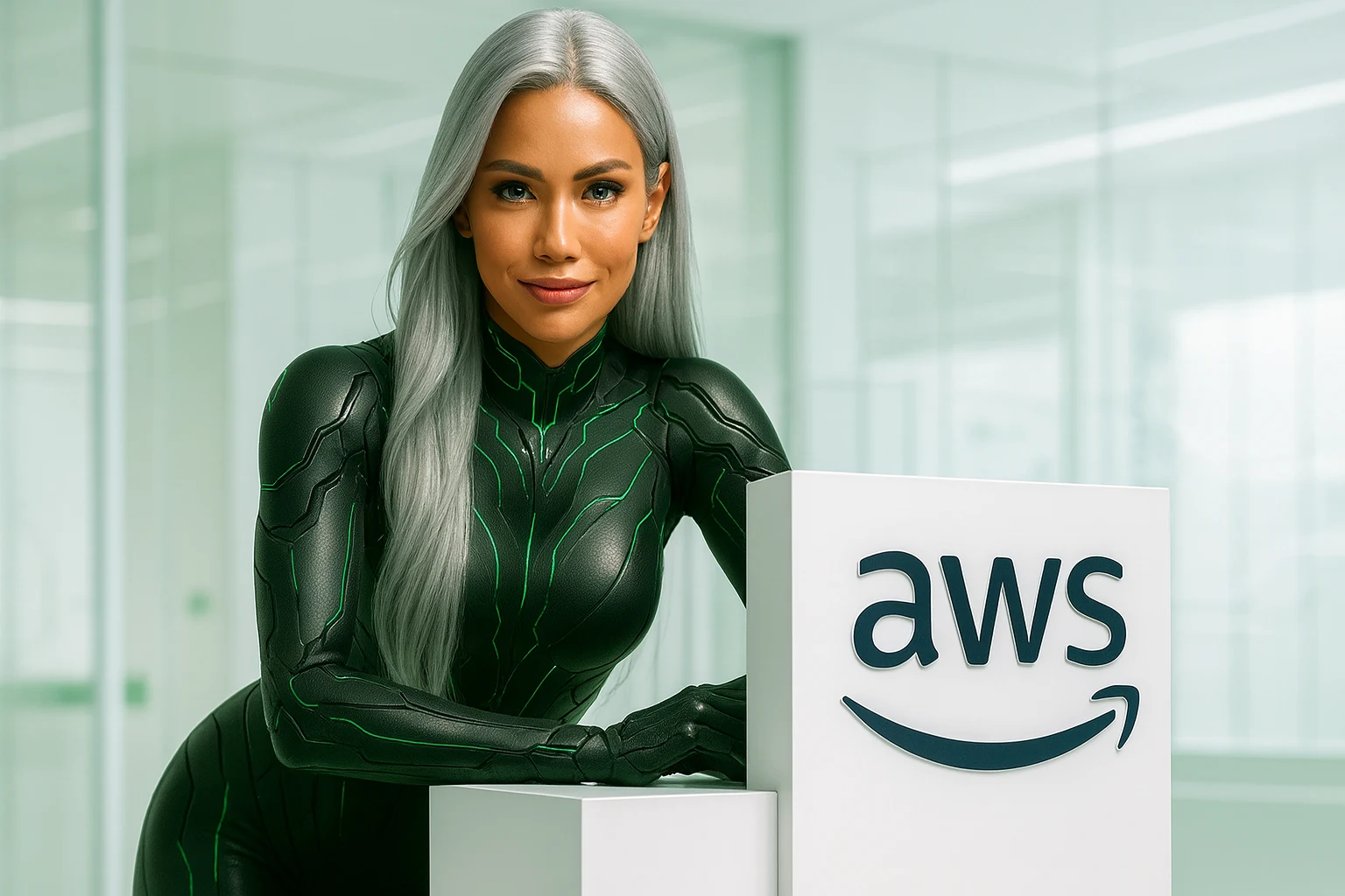 Sasha with Amazon Connect AI agents in a Peak Demand Voice AI system profile illustrating Cloud contact center + Voice AI