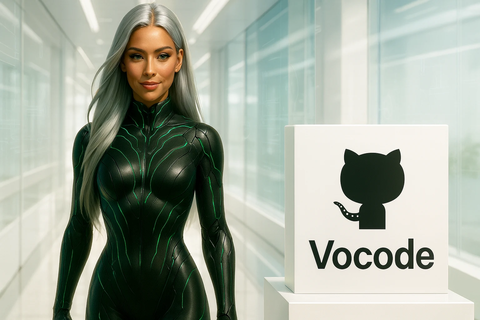 Sasha with Vocode in a Peak Demand Voice AI system profile illustrating Open-source Voice AI framework