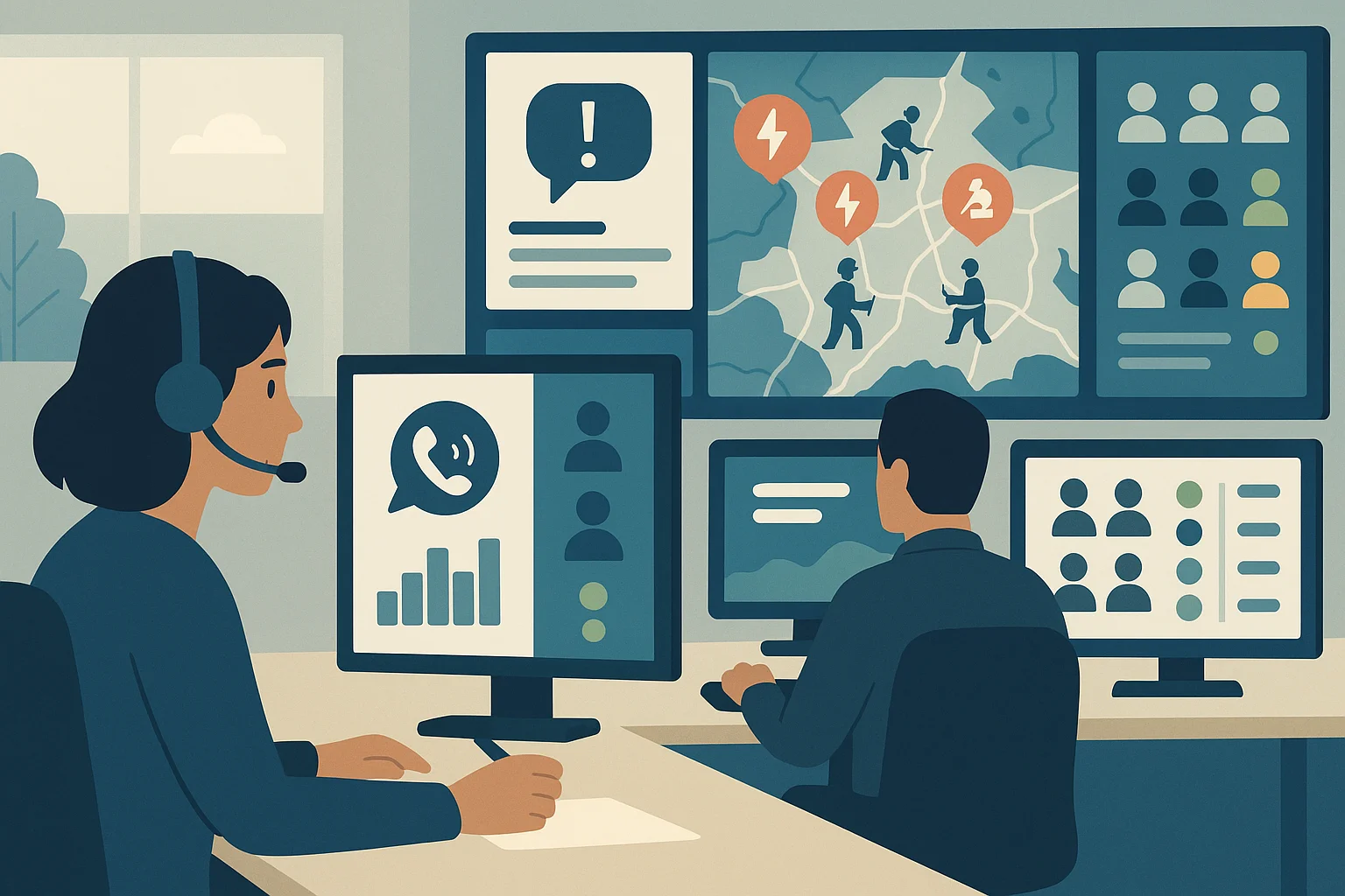 Utility operations dashboard illustrating Enterprise Data Strategy Voice AI Utilities