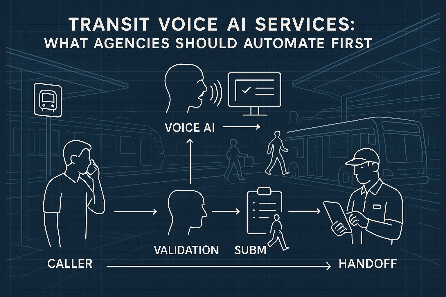 Workflow illustrating Transit Voice AI Services