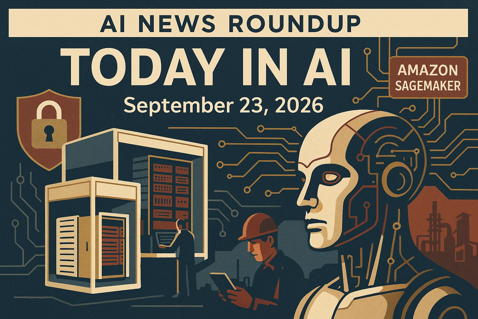 At-a-glance illustrated summary for AI News Roundup for September 23, 2026: Today’s Biggest AI, Policy and Market Updates dated September 23, 2026