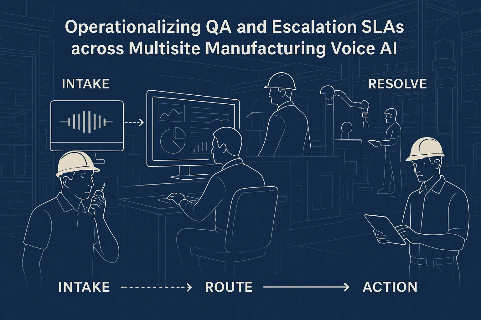 Resolution timeline illustrating Voice AI QA SLAs manufacturing