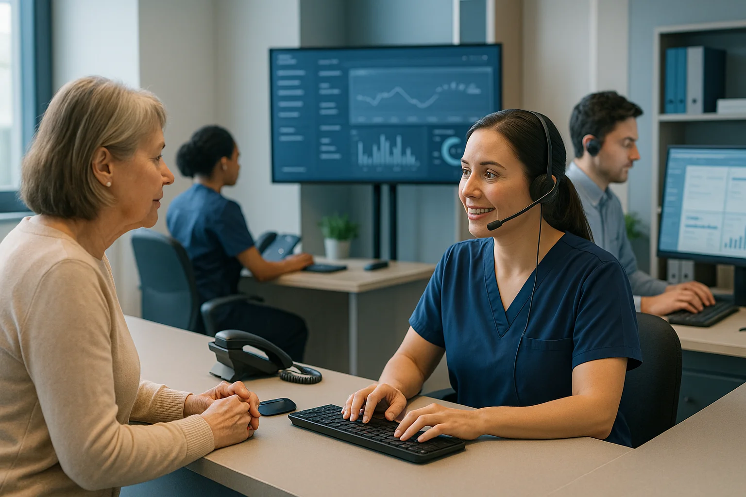 Clinic operations scene illustrating Clinical Data Provenance