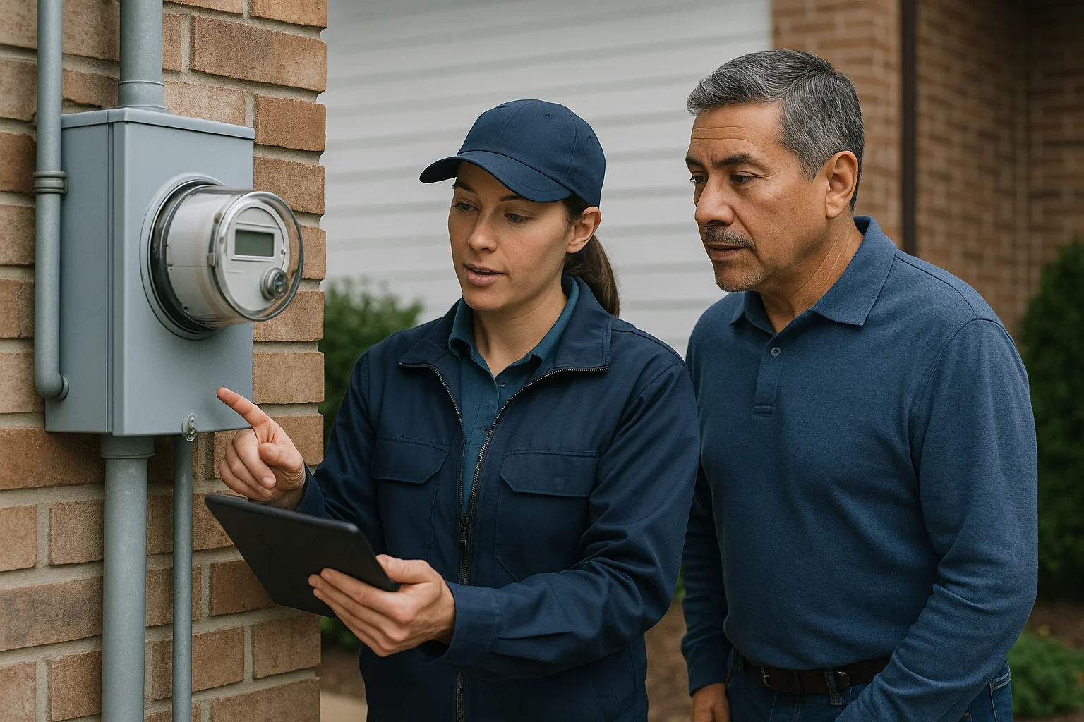 Field response scene illustrating Utilities Voice AI Architecture