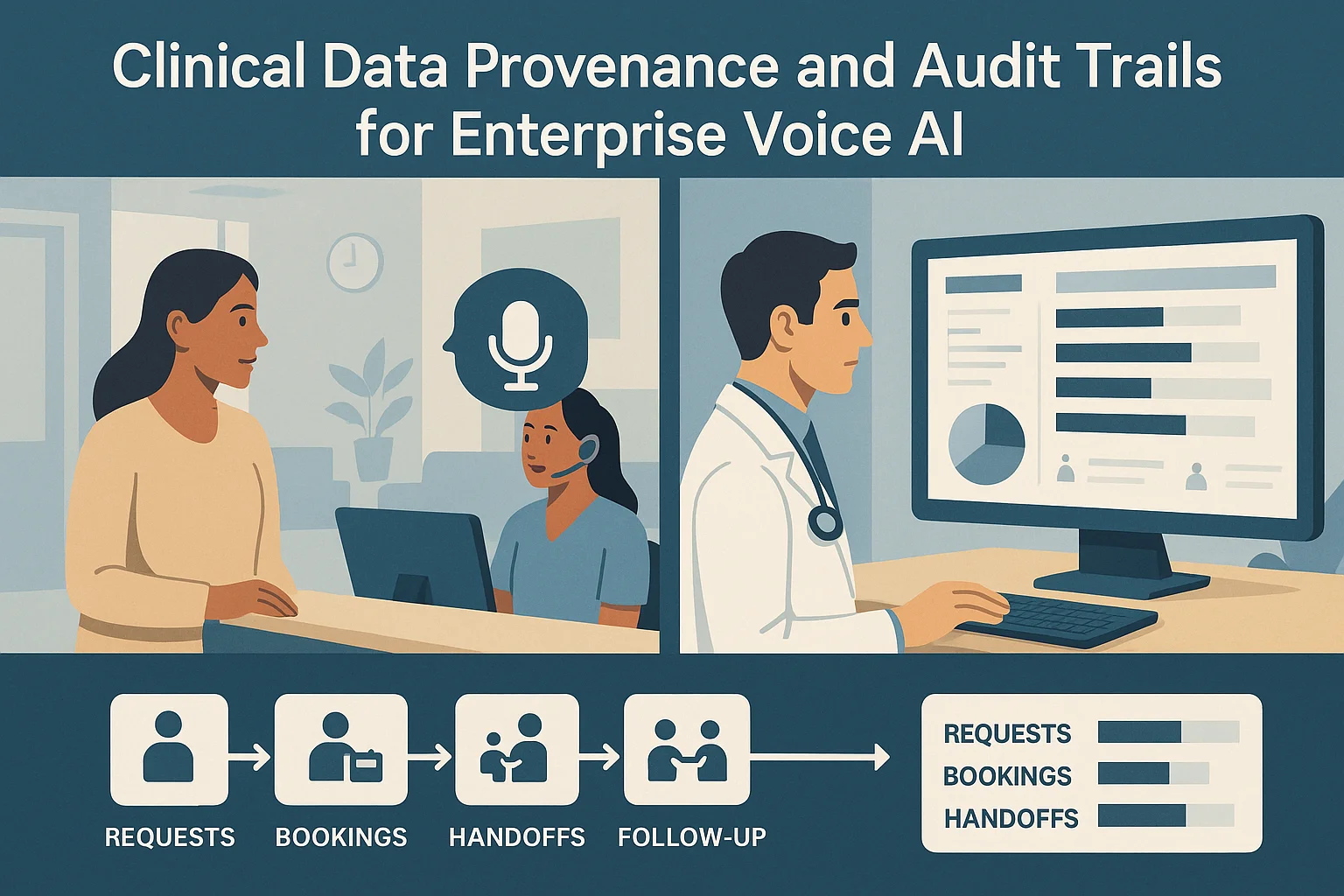 Healthcare outcomes dashboard illustrating Clinical Data Provenance