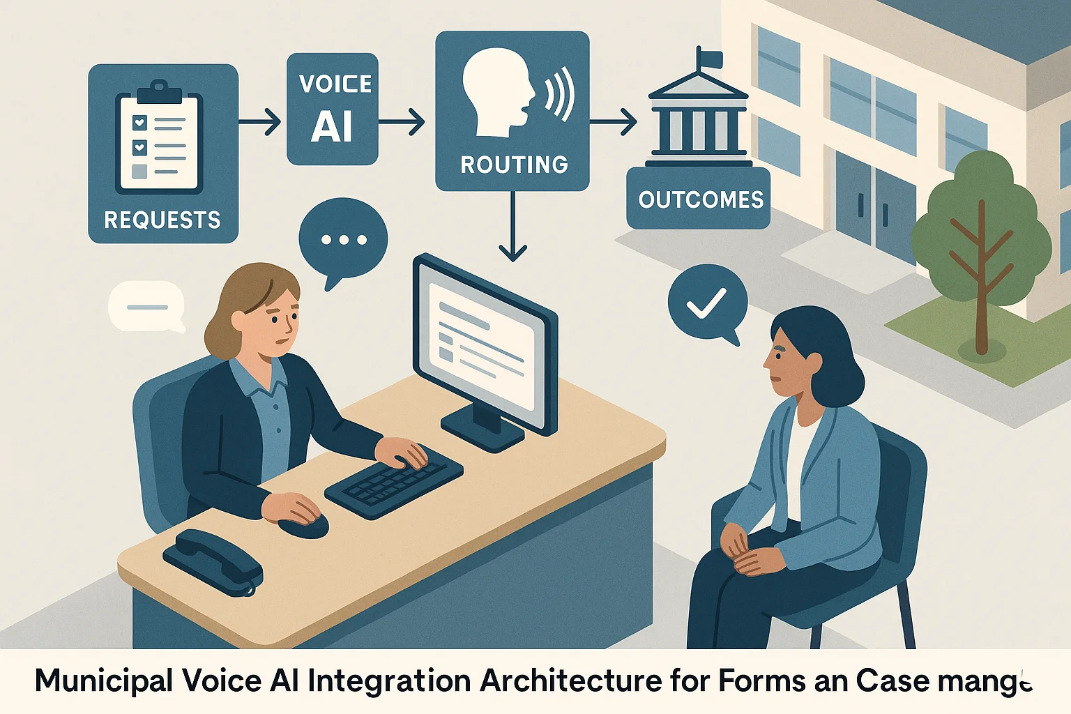 Municipal operations visual illustrating Municipal Voice AI Integration