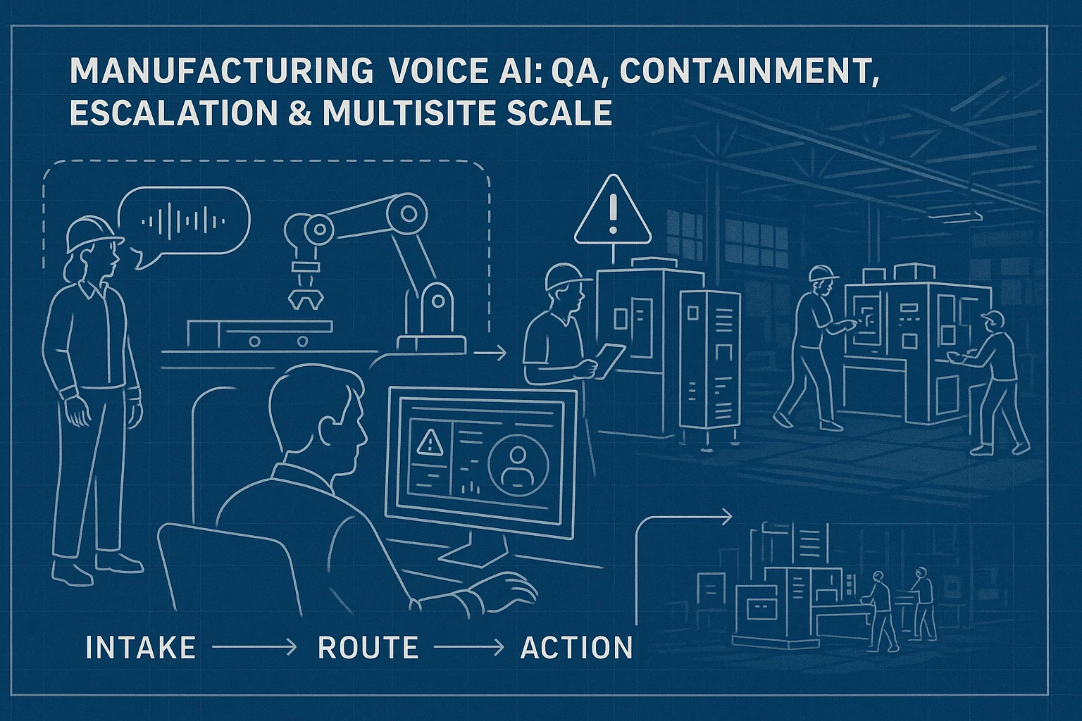 Resolution timeline illustrating Manufacturing Voice AI