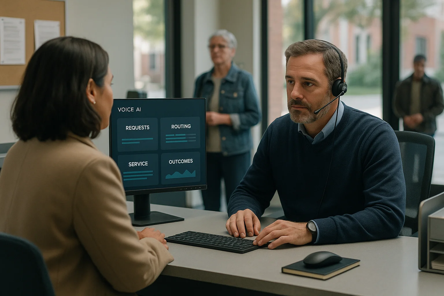 Municipal operations visual illustrating Municipal Voice AI Governance
