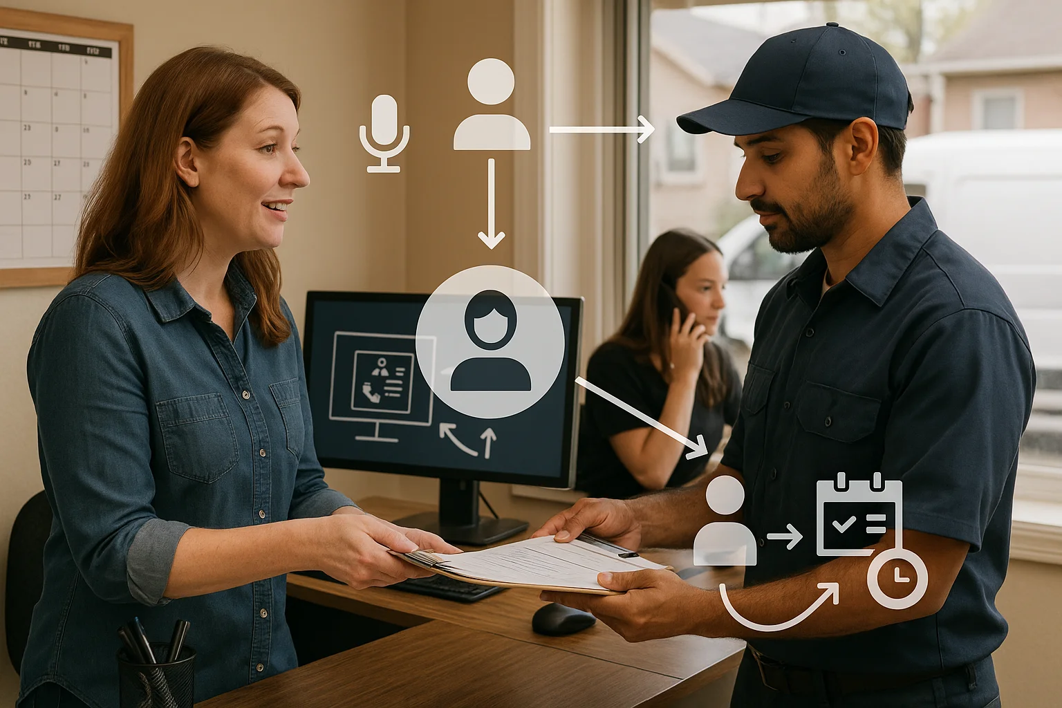 Use case fit matrix illustrating AI receptionist Canada
