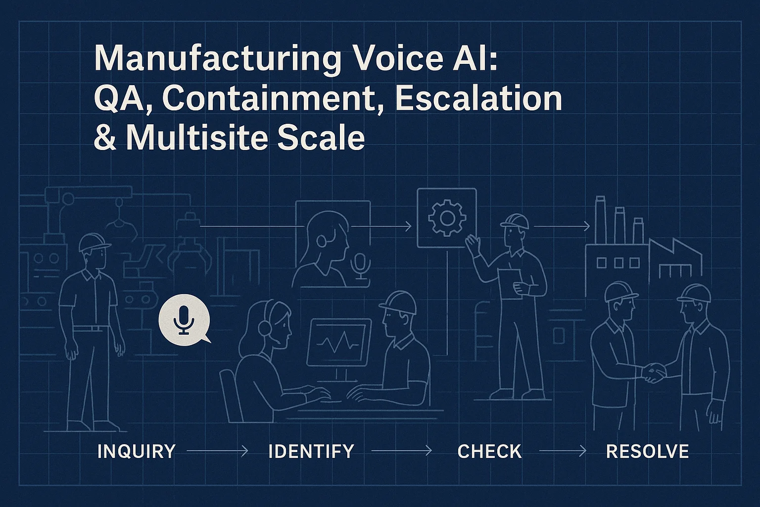 Parts request process illustrating Manufacturing Voice AI