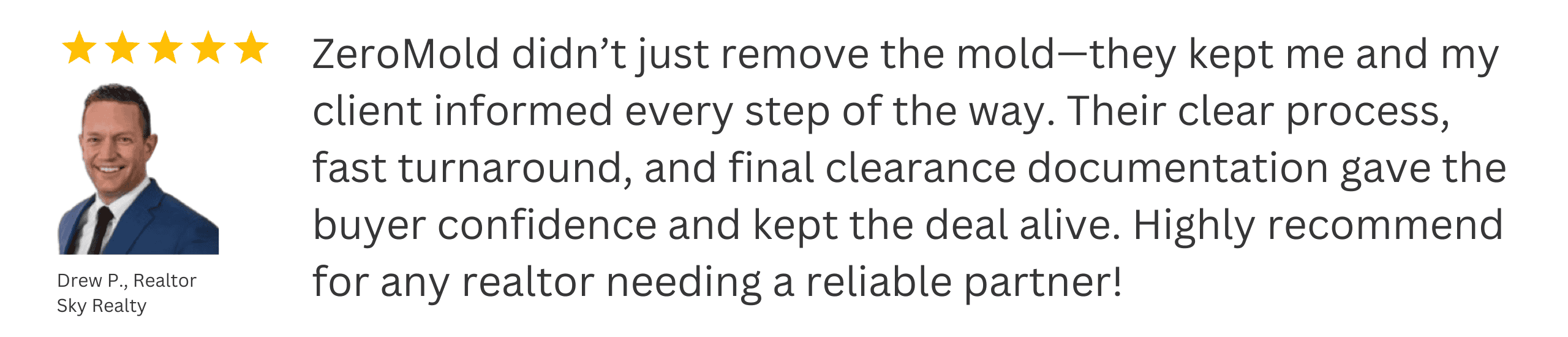 Real Estate agent review 5-star