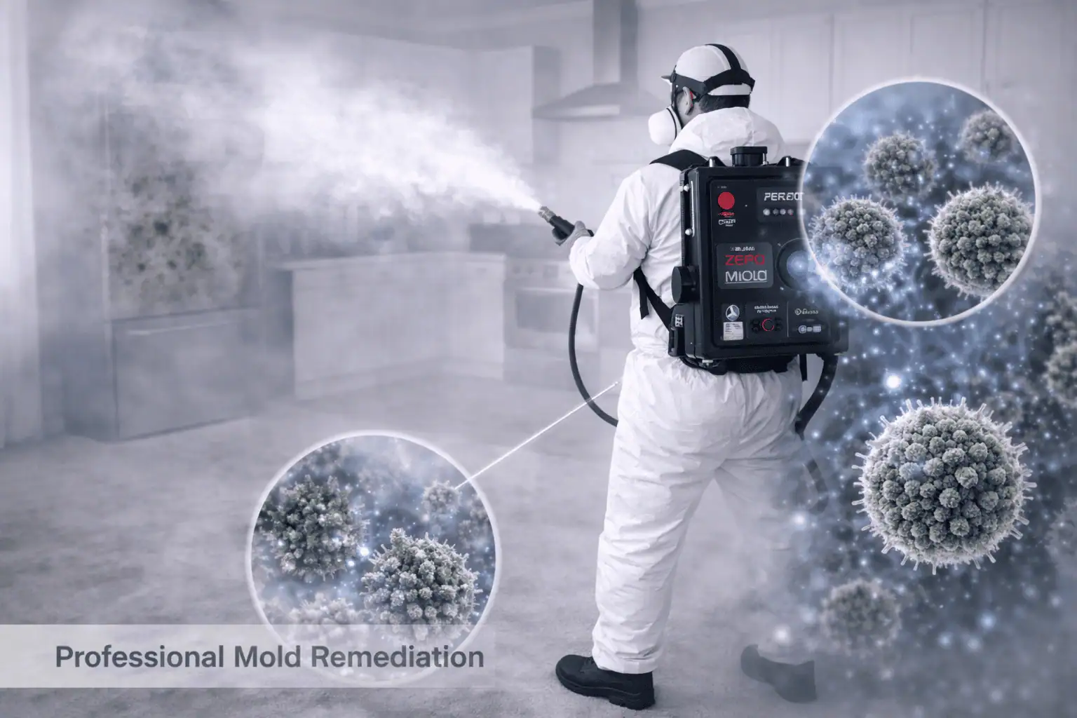 Fogging the air with biostatic fog