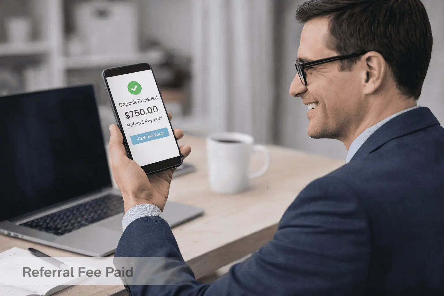 Business owner getting paid a referral fee