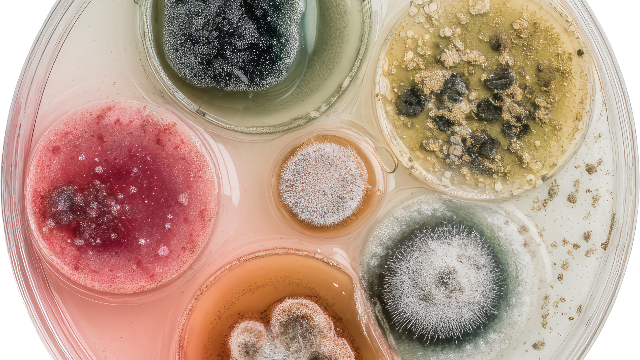 different types of mold growing on indoor surfaces