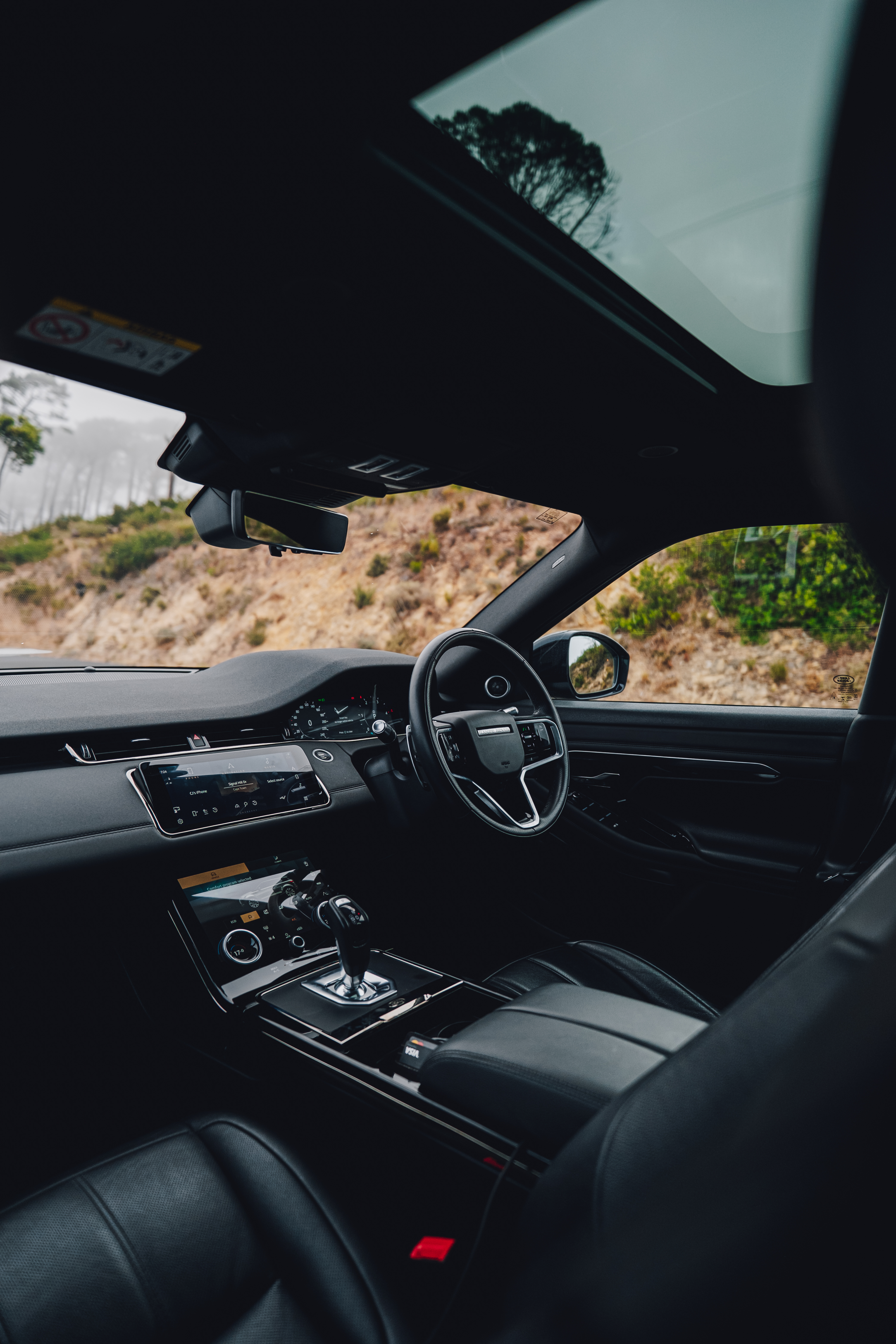 Silver 2022 Range Rover Evoque D200 exterior detail.