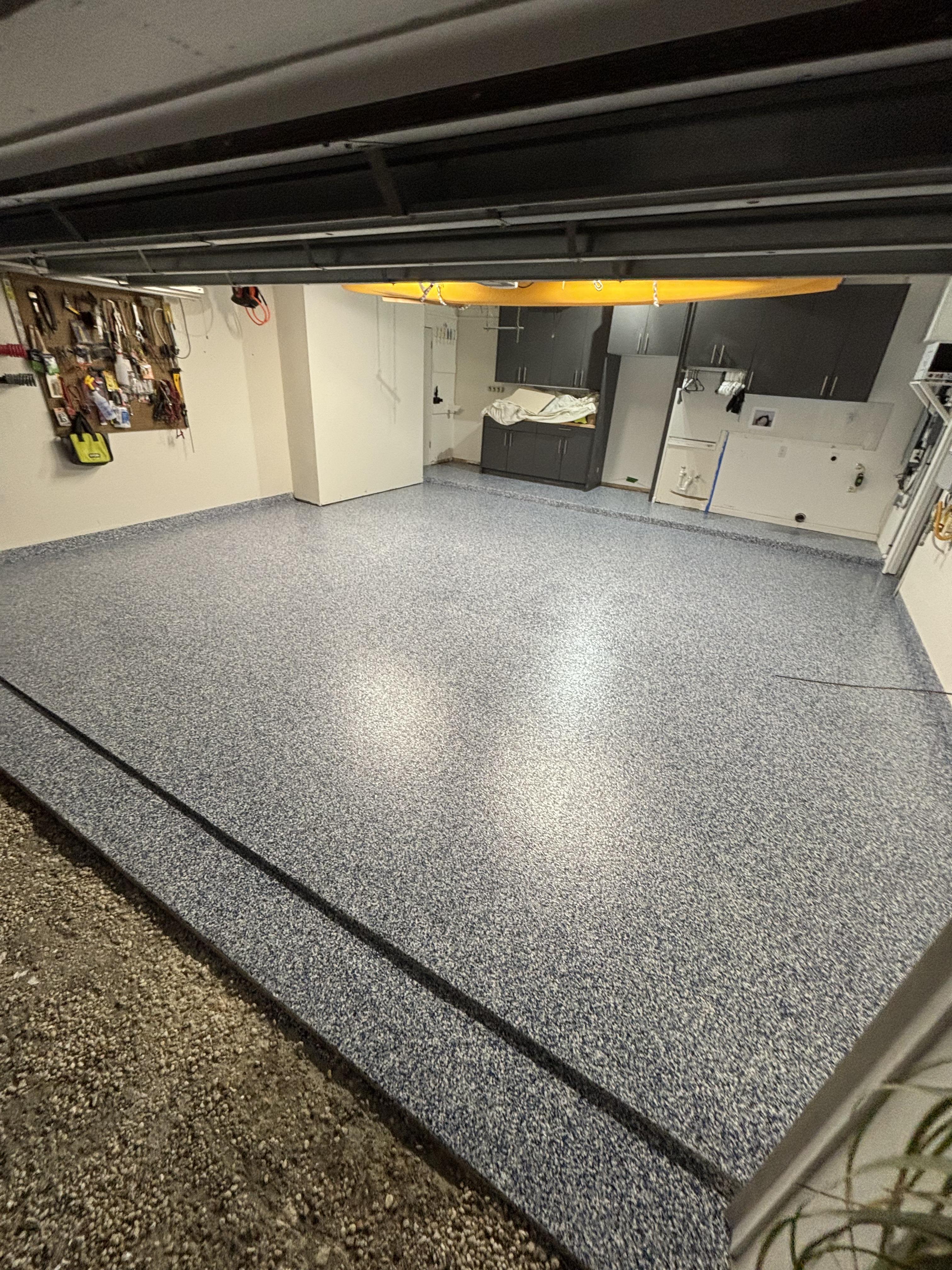 Flake epoxy floor result