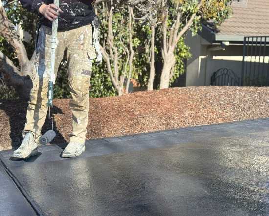 Driveway being painted in Belconnen