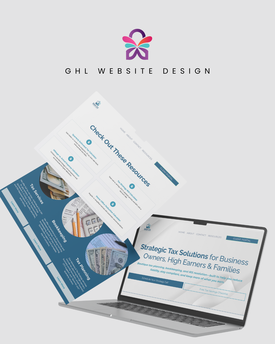 Brand forward web design example