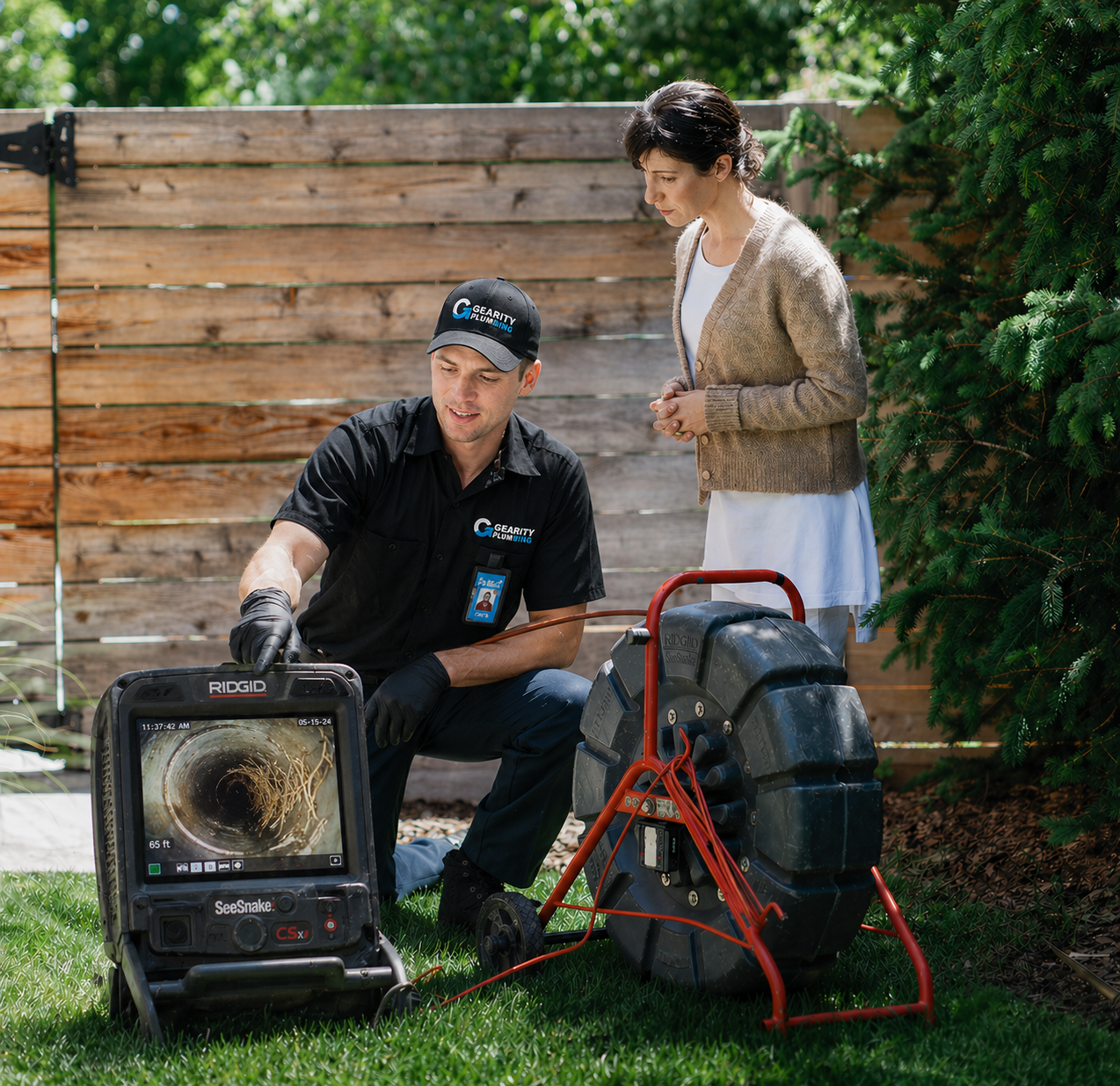 Sewer camera inspection
