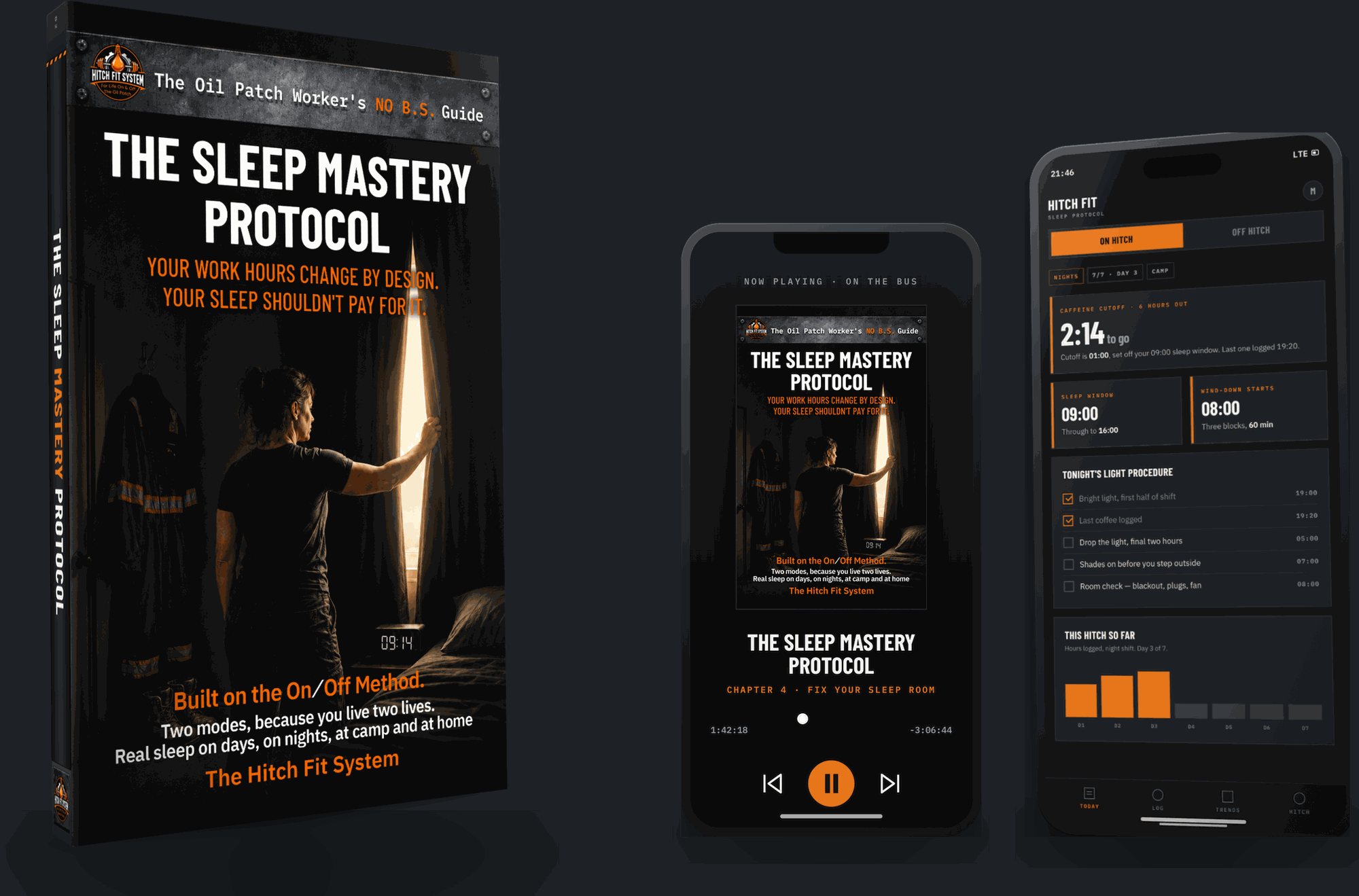 The book, the audiobook and the Hitch Fit App