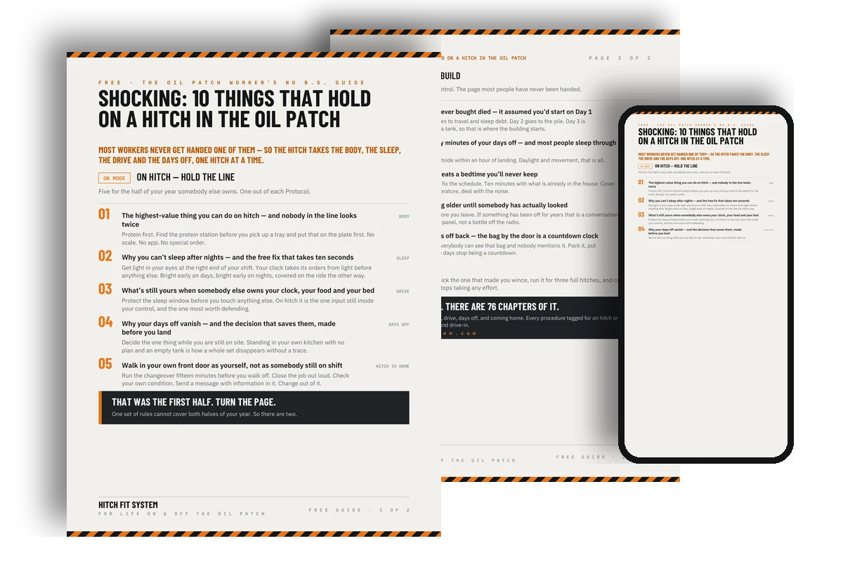 10 Things That Hold On A Hitch — the free two-page guide, one page per mode
