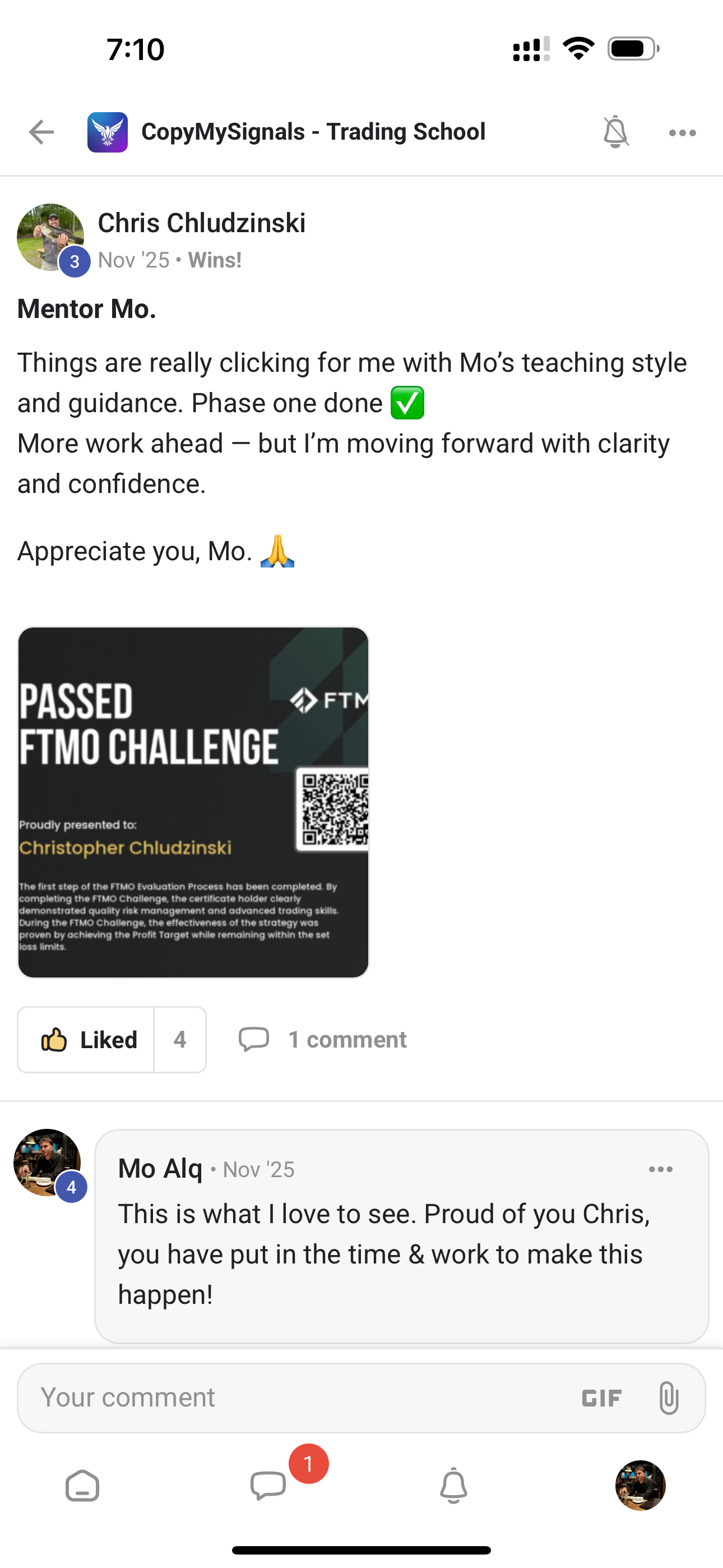 Kevin Crifasi - Funded Trader