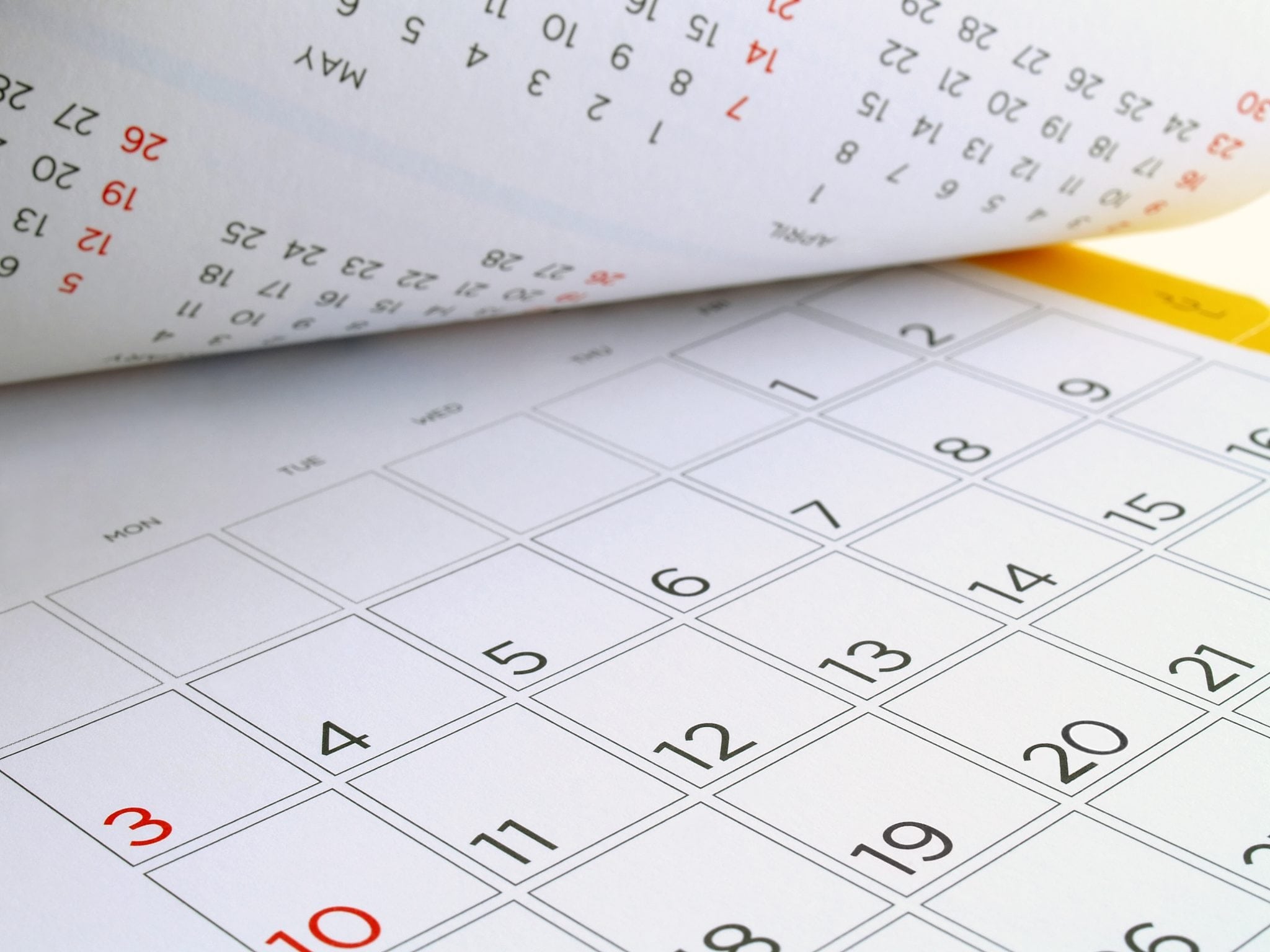 Calendar & Events Background