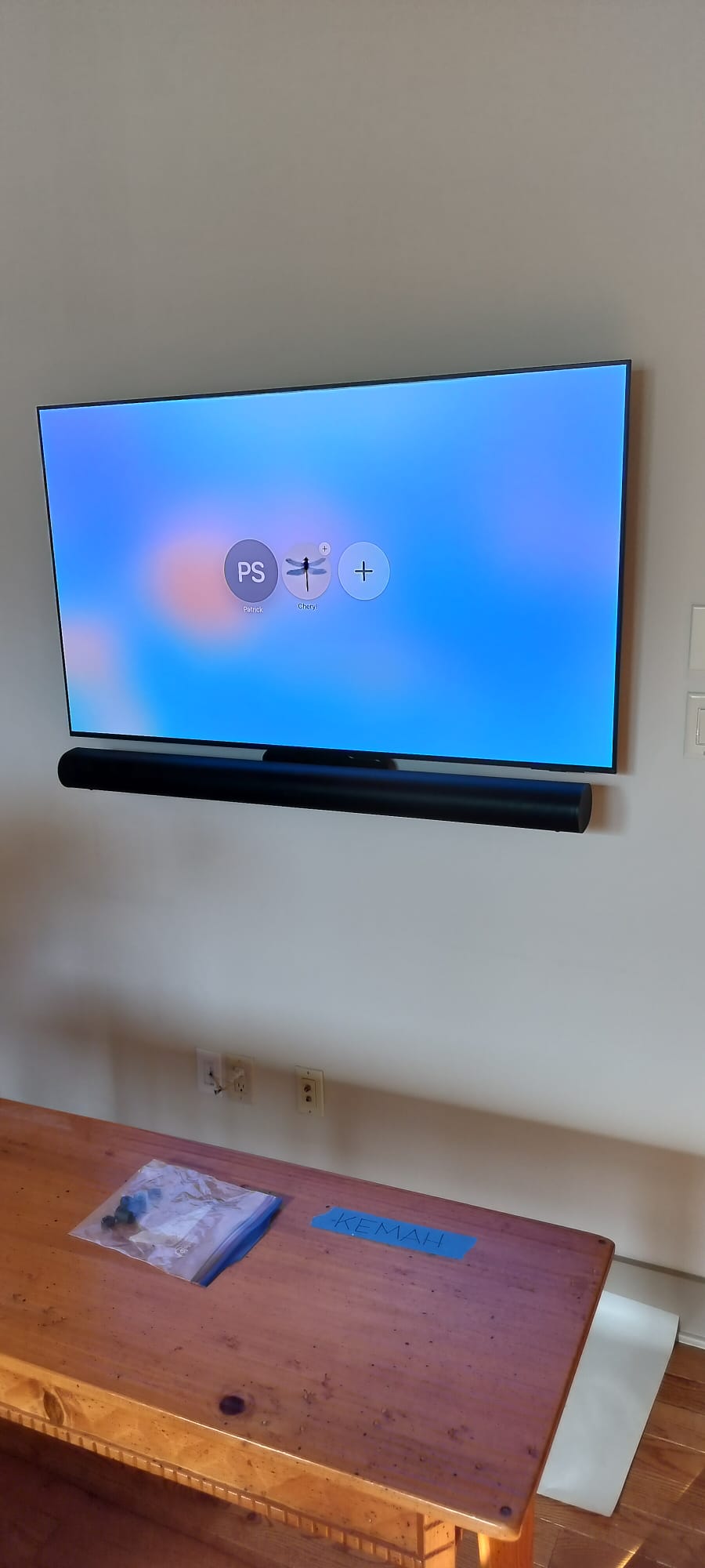 Professional soundbar installation