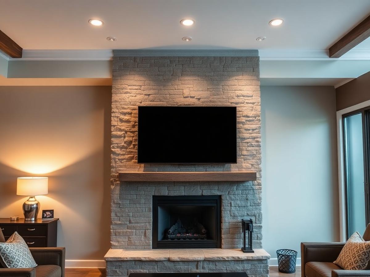 TV mounting above fireplace