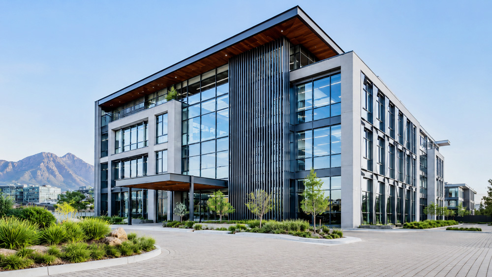 commercial building photography West Coast reception and interiors
