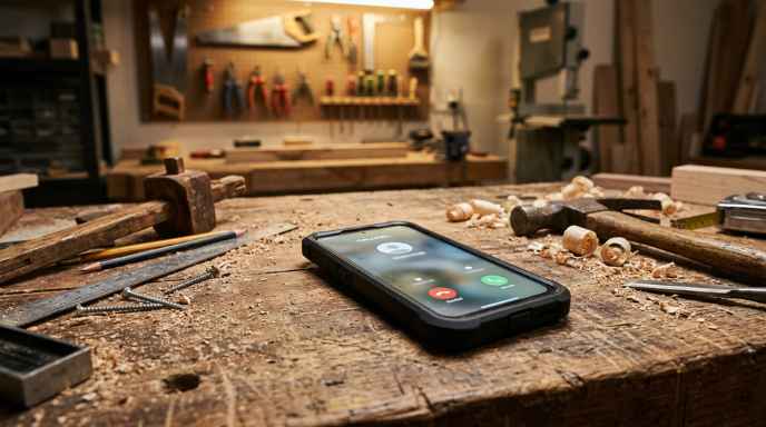 Missed call on a contractor's phone during a job Missed call on a contractor's phone during a job
