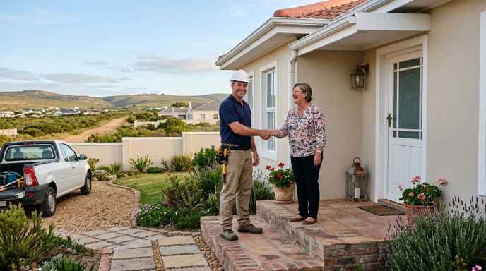 Contractor meeting a homeowner who called directly rather than through a lead directory Contractor meeting a homeowner who called directly rather than through a lead directory