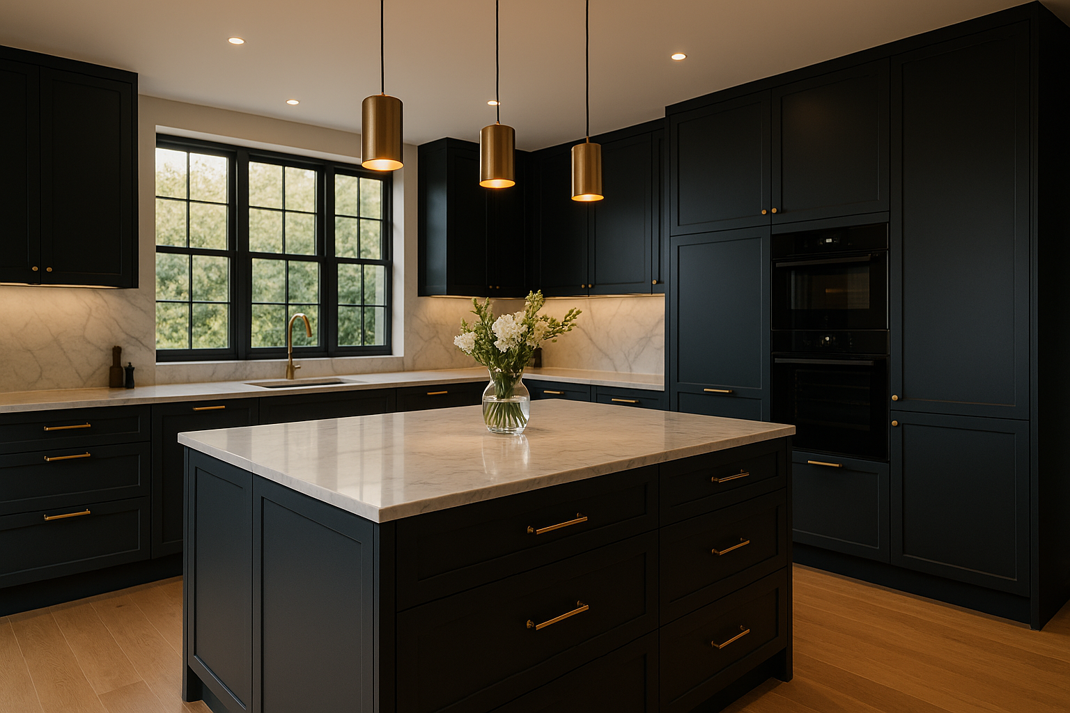 Modern bespoke kitchen designed and fitted by Dave Harris Kitchens
