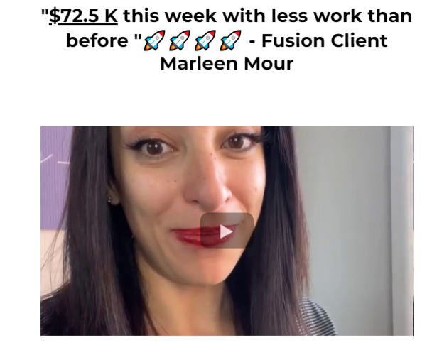 Health business generated $72,500 in a single week after implementation