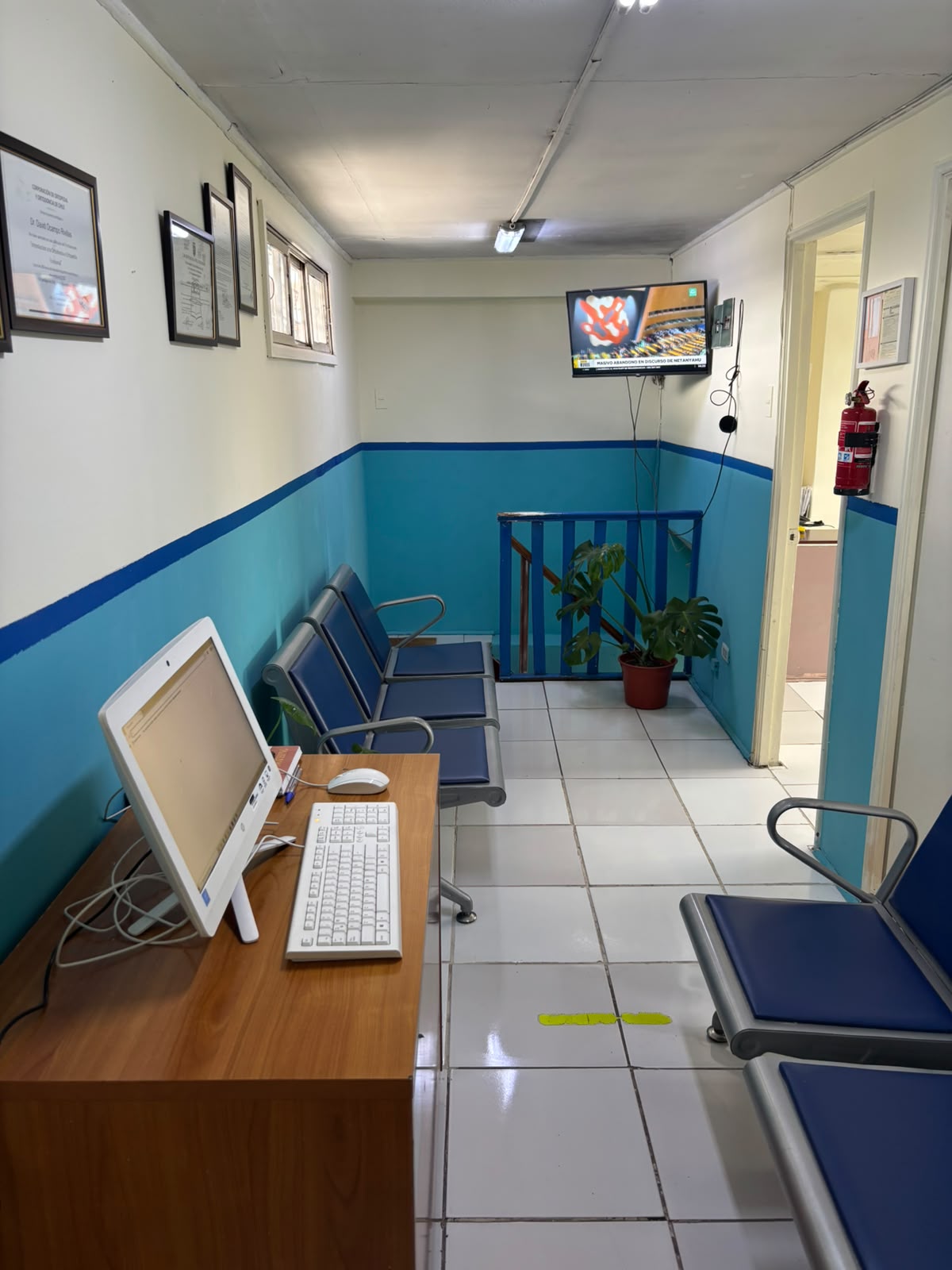 Sala de espera de la Clínica Dental San Pablo